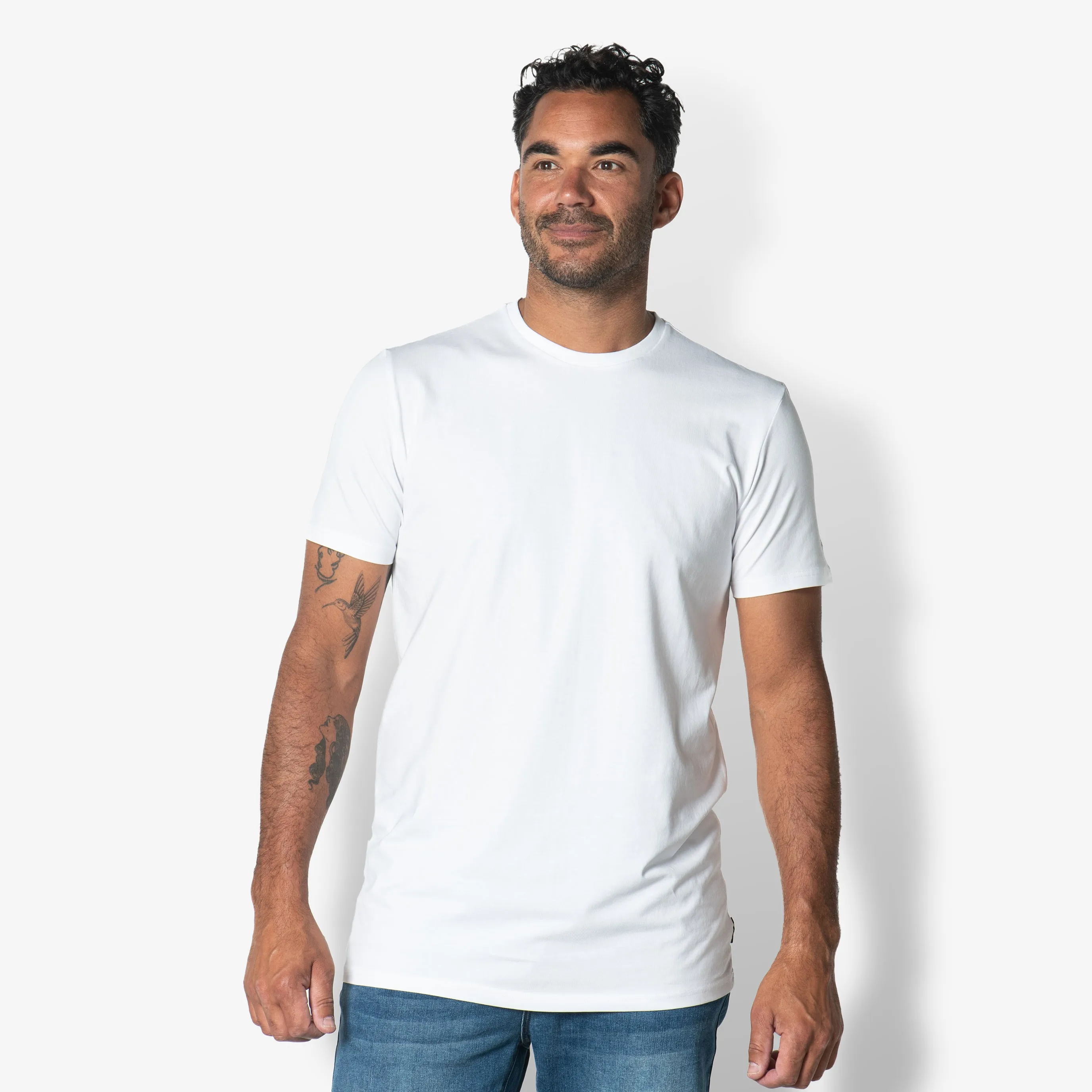 2 Pack Ronde hals T-shirt | White sold by Twinlife