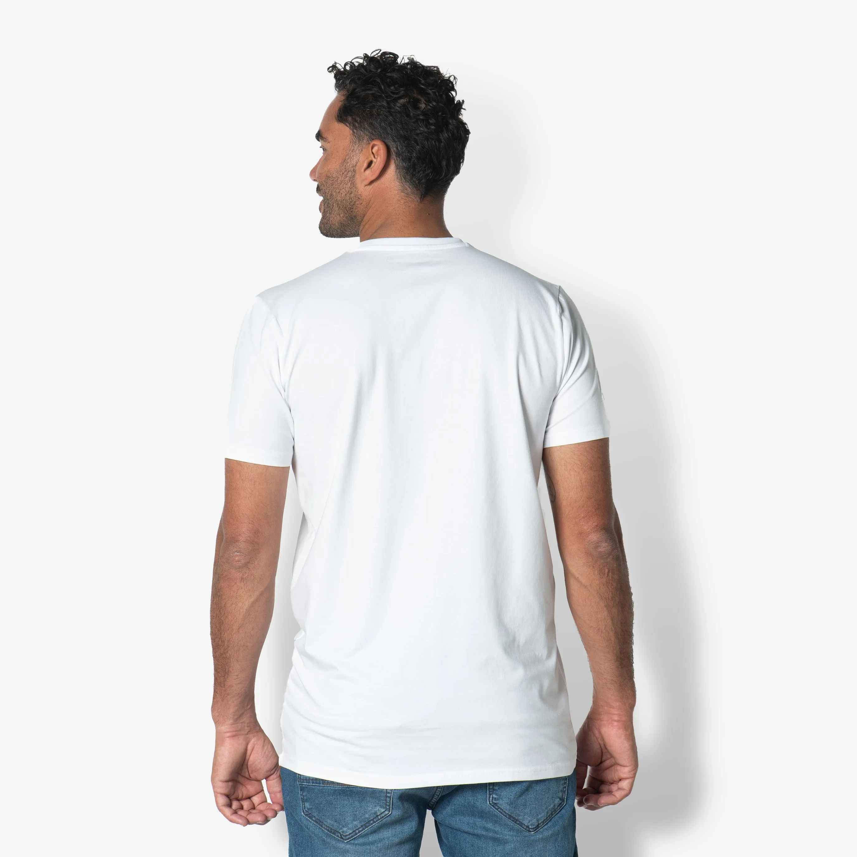 2 Pack Ronde hals T-shirt | White sold by Twinlife product image thumbnail 2
