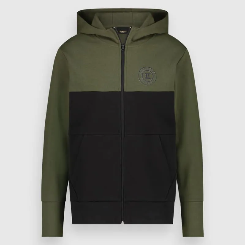 Men Full Zip Sporty Interlock | Black sold by Twinlife