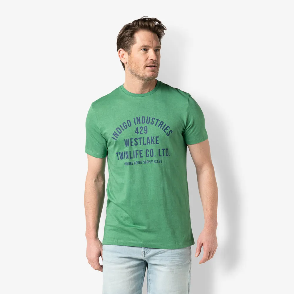 Men t.shirt logo | Deep Grass Green sold by Twinlife