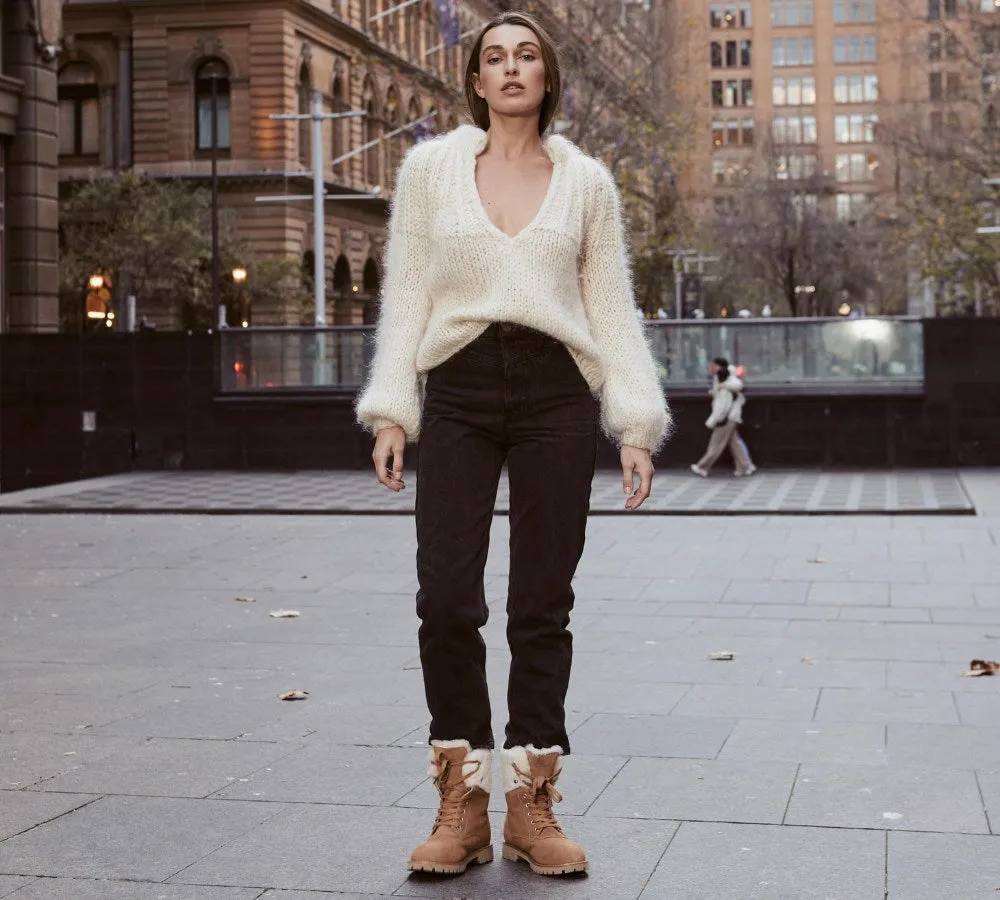 AUSTRALIAN SHEPHERD® UGG Boots Women Sheepskin Wool Lace Up Chunky Mina sold by UGG Express product image thumbnail 2