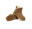 EVERAU® UGG Boots Women Sheepskin Wool Buckle Decor Ankle Polarwalk sold by UGG Express