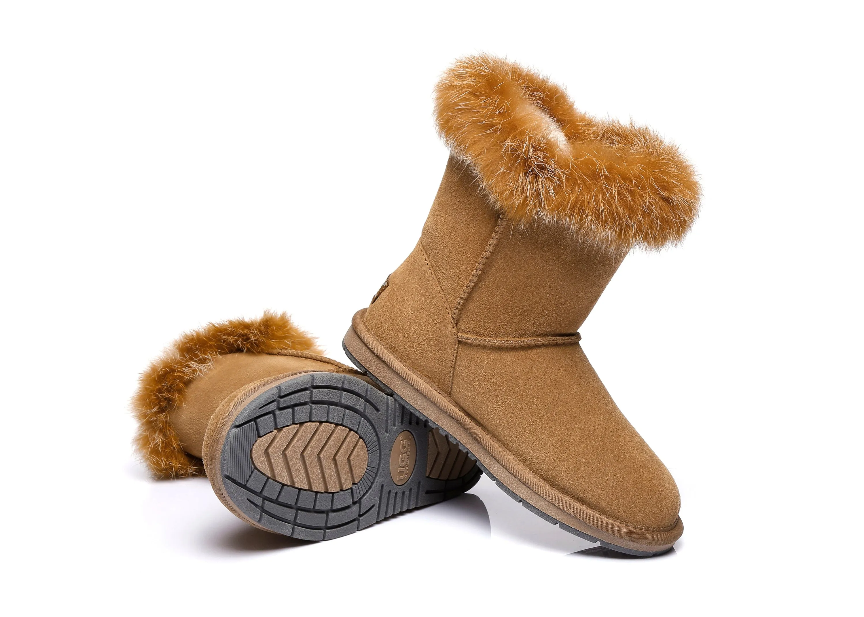 AUSTRALIAN SHEPHERD® UGG Boots Women Sheepskin Wool Collar Short Button Donna sold by UGG Express product image thumbnail 3