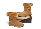 AUSTRALIAN SHEPHERD® UGG Boots Women Sheepskin Wool Collar Short Button Donna sold by UGG Express