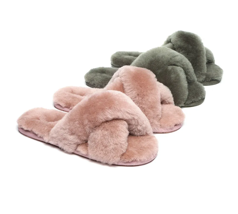 AUSTRALIAN SHEPHERD® UGG Women Crossover Fluffy Slides Linty Limited Edition sold by UGG Express