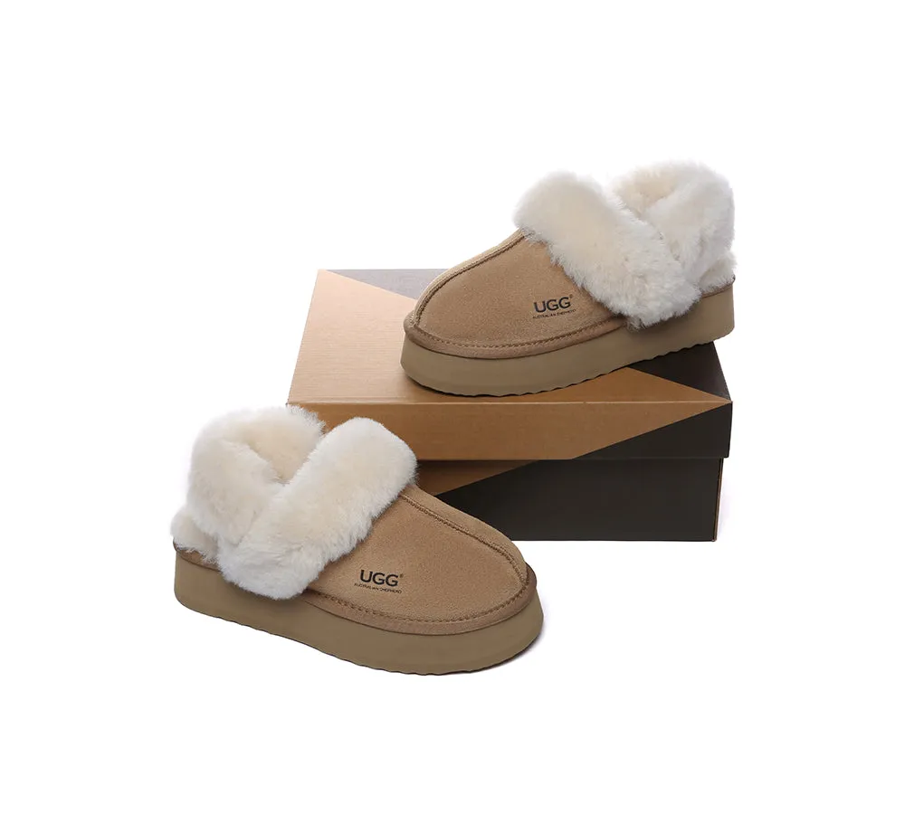 AUSTRALIAN SHEPHERD® UGG Women Removable Wool Strap Slingback Platform Slippers Musa sold by UGG Express product image thumbnail 4
