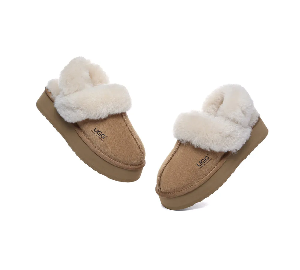AUSTRALIAN SHEPHERD® UGG Women Removable Wool Strap Slingback Platform Slippers Musa sold by UGG Express product image thumbnail 5