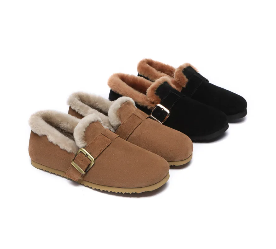 AUSTRALIAN SHEPHERD® UGG Slippers Women Shearling Lined Suede Mona sold by UGG Express