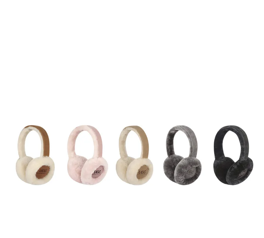 AUSTRALIAN SHEPHERD® UGG Women Adjustable Sheepskin Wool Earmuff Connie sold by UGG Express