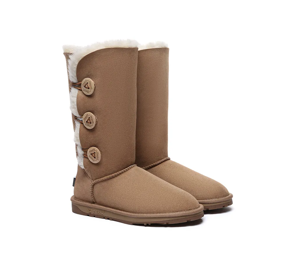 UGG EVERAU® UGG Boots Double Faced Sheepskin Wool Tall Button sold by UGG Express product image thumbnail 2