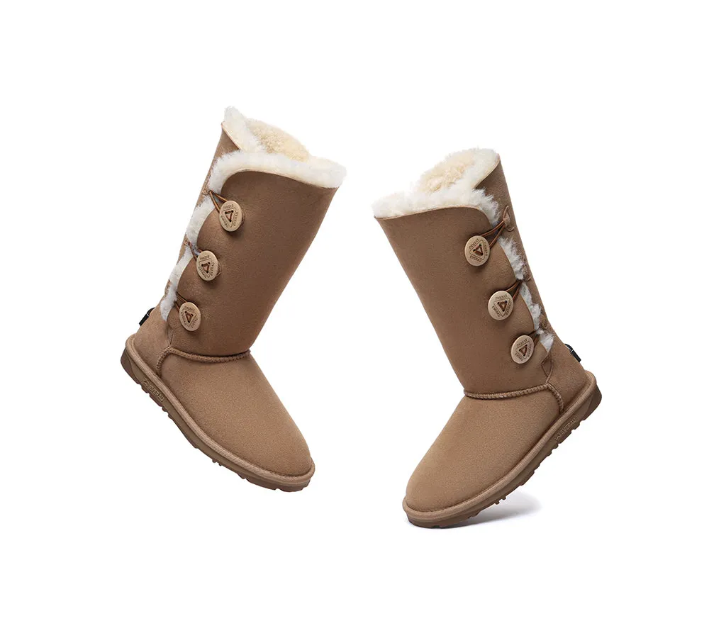 UGG EVERAU® UGG Boots Double Faced Sheepskin Wool Tall Button sold by UGG Express product image thumbnail 5