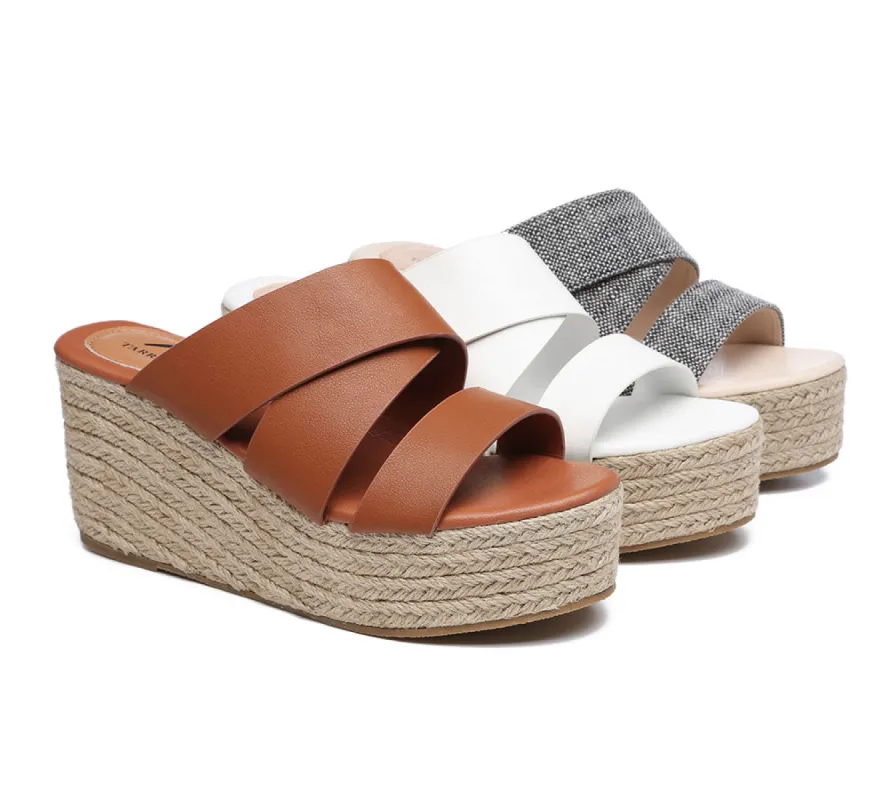 TARRAMARRA® Women Crossover-Strap Platform Wedge Slides Julie sold by UGG Express
