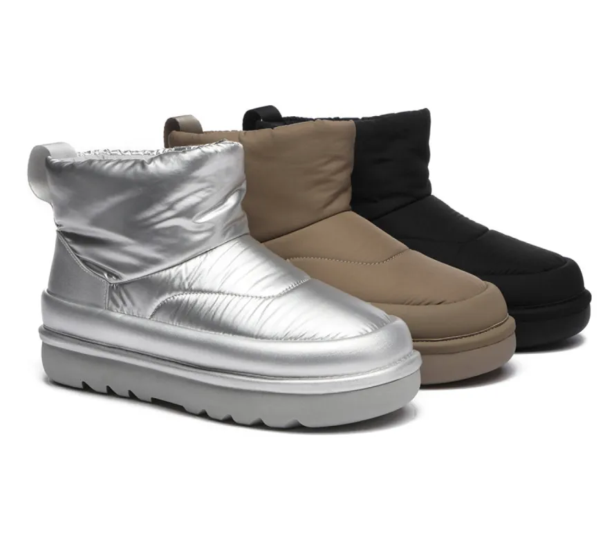 UGG EVERAU® UGG Boots Sheepskin Wool Ankle Chunky Platform