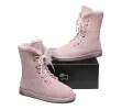 EVERAU® 2-Way Style UGG Boots Women Sheepskin Wool Lace Up Ankle Pathfinder sold by UGG Express