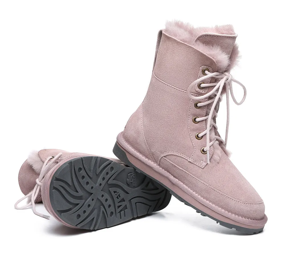 EVERAU® 2-Way Style UGG Boots Women Sheepskin Wool Lace Up Ankle Pathfinder sold by UGG Express product image thumbnail 4