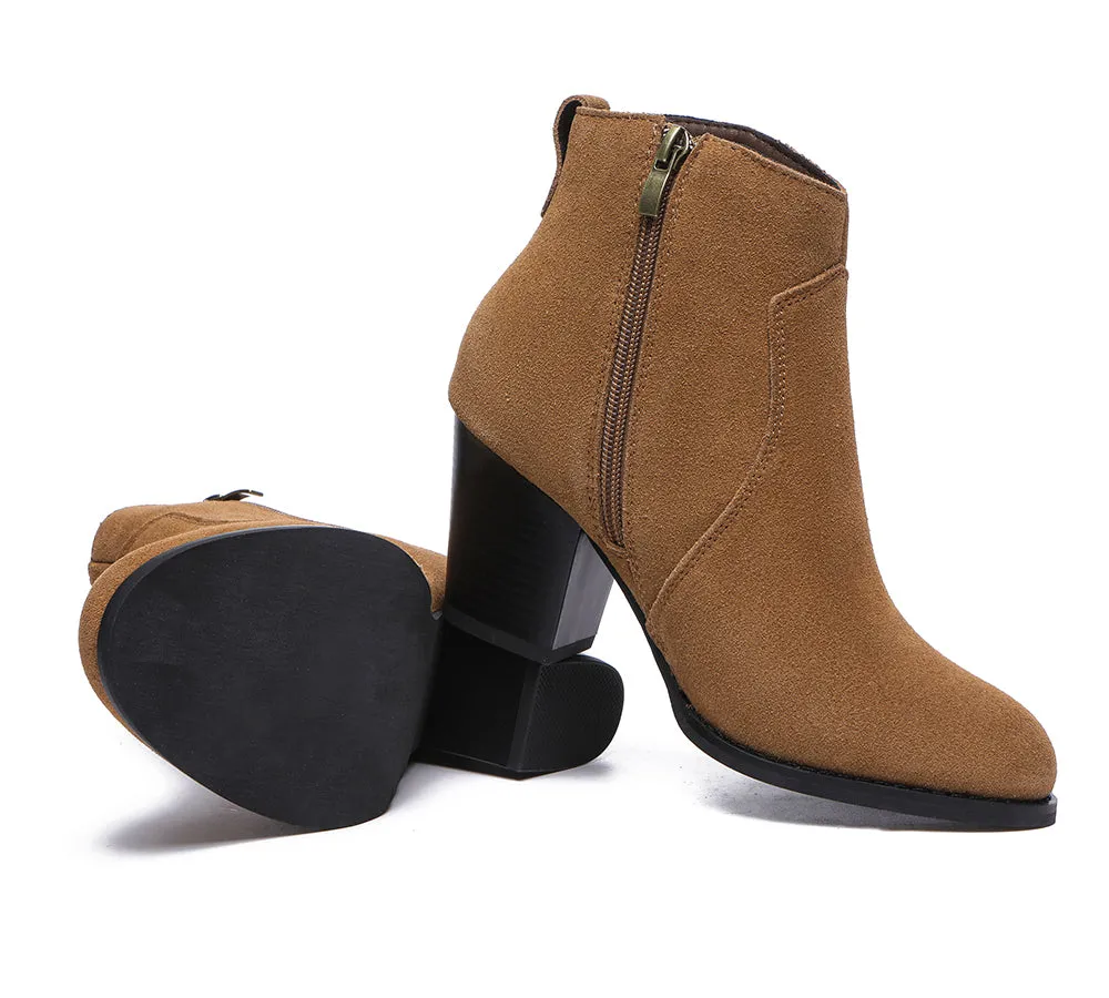TARRAMARRA® Women Leather Zipper Block Heel Ankle Boots Velora sold by UGG Express product image thumbnail 4