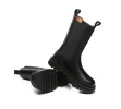 TARRAMARRA® Women Leather Block Heel Black Chunky Boots Sherry sold by UGG Express