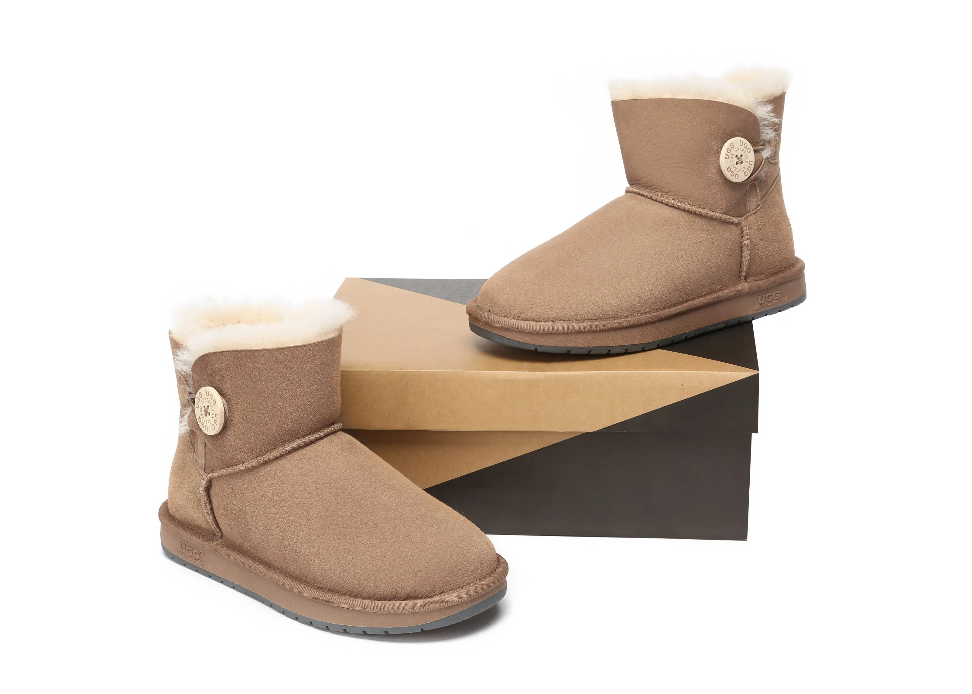 AUSTRALIAN SHEPHERD® UGG Boots Double Face Sheepskin Wool Mini Button sold by UGG Express product image thumbnail 5