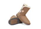 AUSTRALIAN SHEPHERD® UGG Boots Double Face Sheepskin Wool Short Button sold by UGG Express