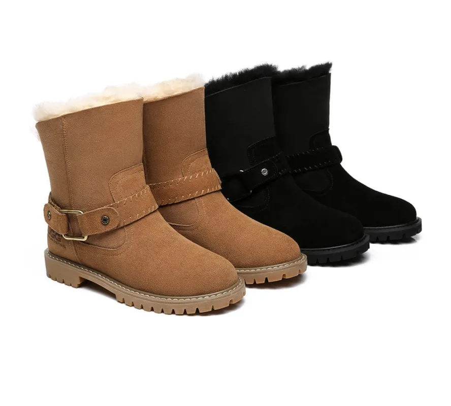 AUSTRALIAN SHEPHERD® UGG Boots Women Sheepskin Wool Mid Calf Sarah sold by UGG Express