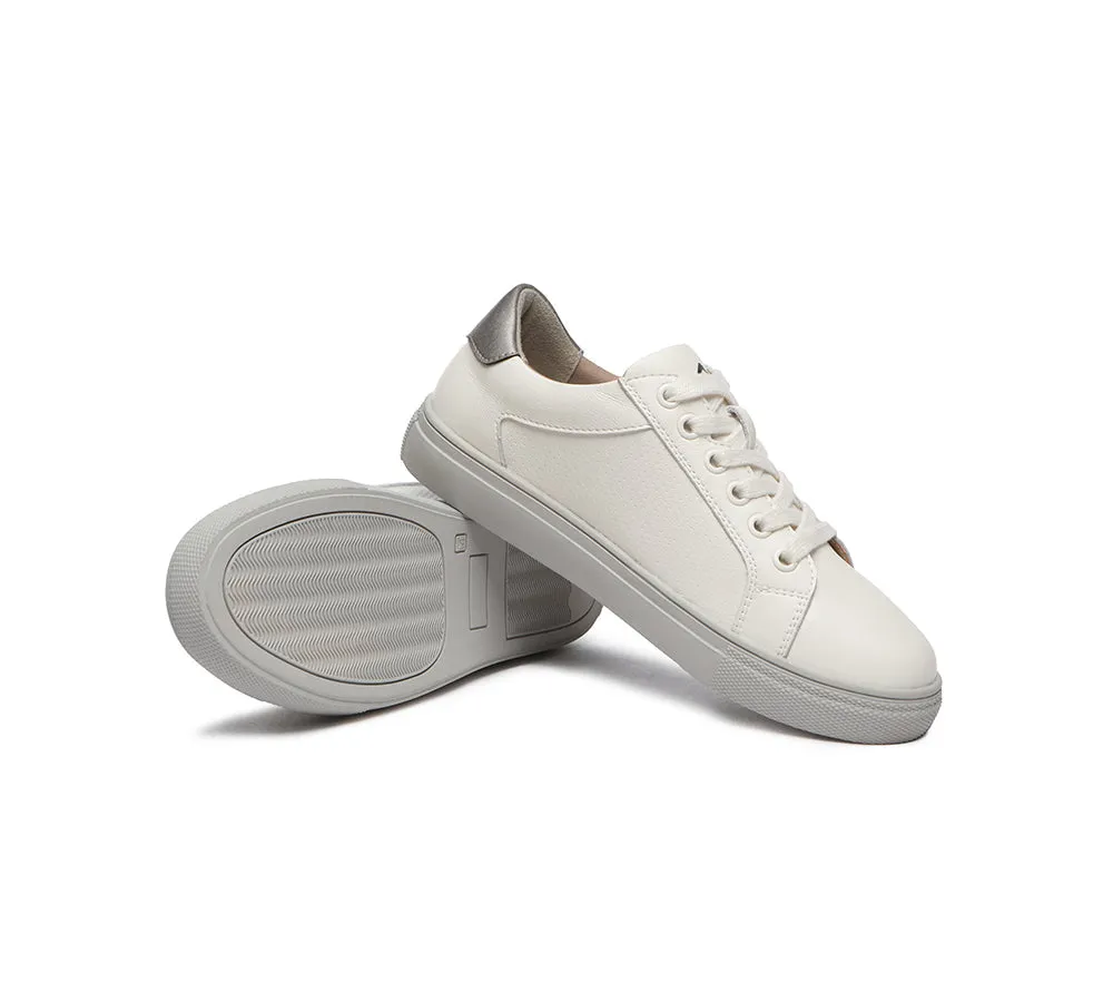 TARRAMARRA® Women Leather Zip Decor Low-top White Sneakers Chloe sold by UGG Express product image thumbnail 3