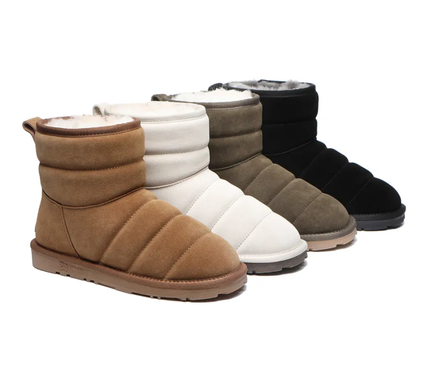 EVERAU® UGG Boots Sheepskin Wool Mini Puffer sold by UGG Express