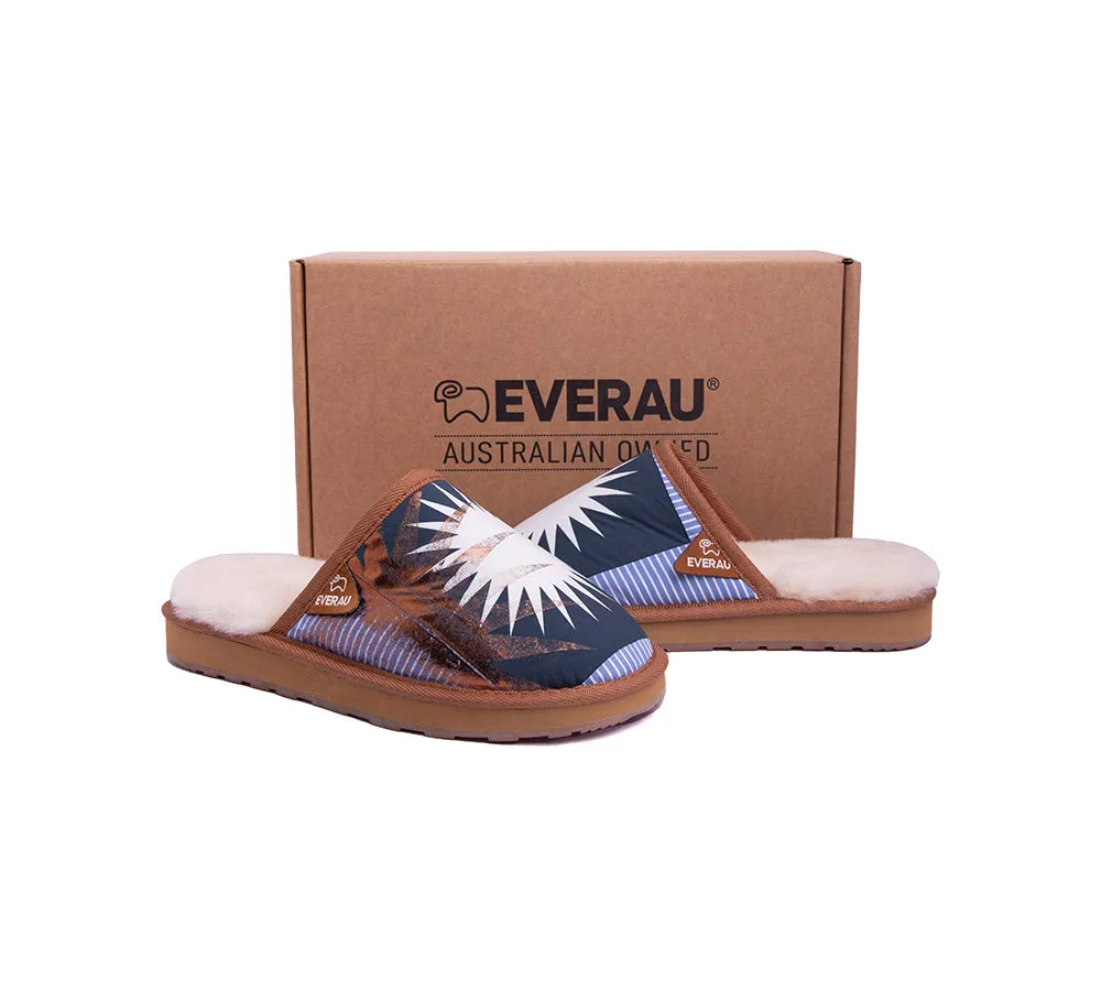 EVERAU® UGG Slippers Sheepskin Wool Sun Patchwork Suede Cruz EU39 sold by UGG Express product image thumbnail 2