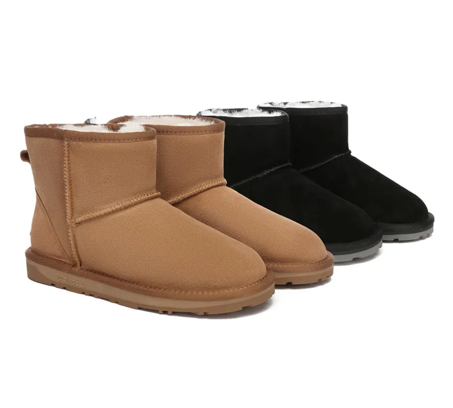 EVERAU® UGG Boots Sheepskin Wool Ankle Mini Classic Suede sold by UGG Express