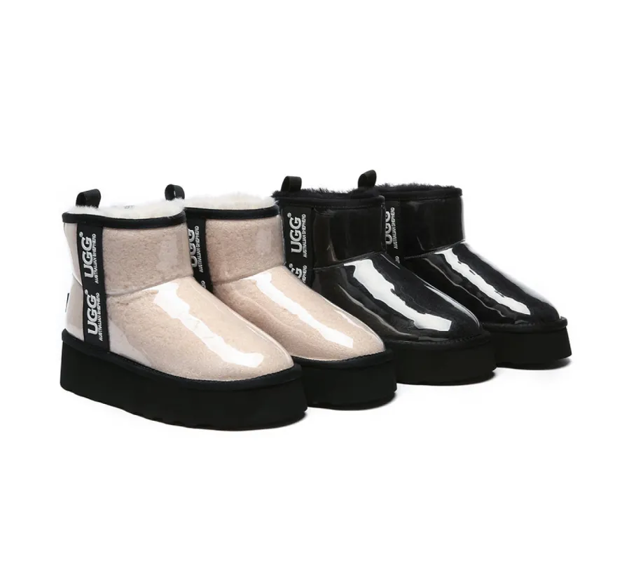 AUSTRALIAN SHEPHERD® UGG Boots Women Clear Waterproof Shearling Coated Classic Platform sold by UGG Express