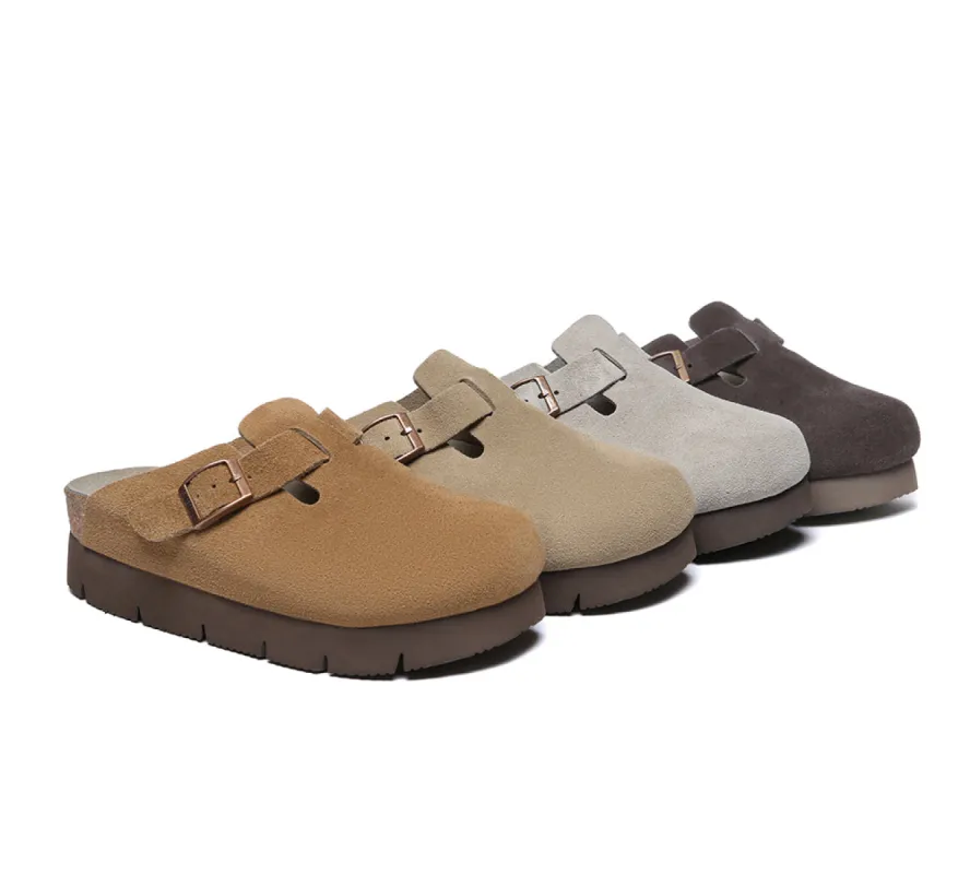 EVERAU® Adjustable Buckled Straps Slip-on Platform Sandal Slides Brooklyn sold by UGG Express