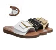 EVERAU® Women Leather Buckle Adjustable Ultra Soft Flat Slides Bera sold by UGG Express