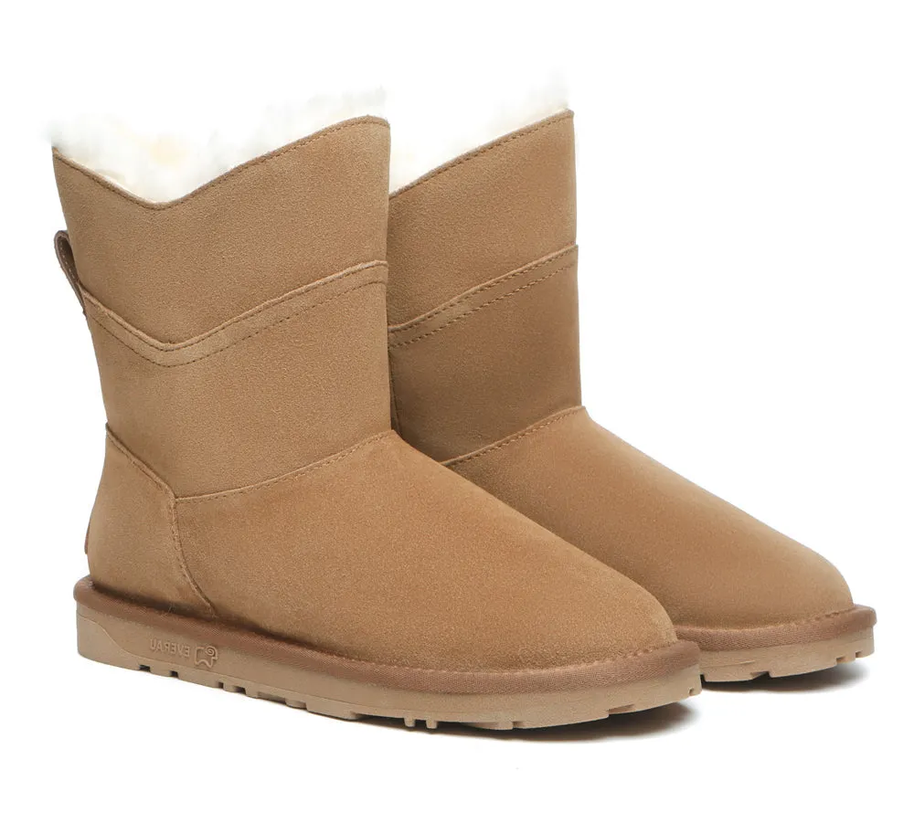 EVERAU® UGG Boots Women Premium Australian Sheepskin Wool Short Swanston 2 Panel sold by UGG Express product image thumbnail 3