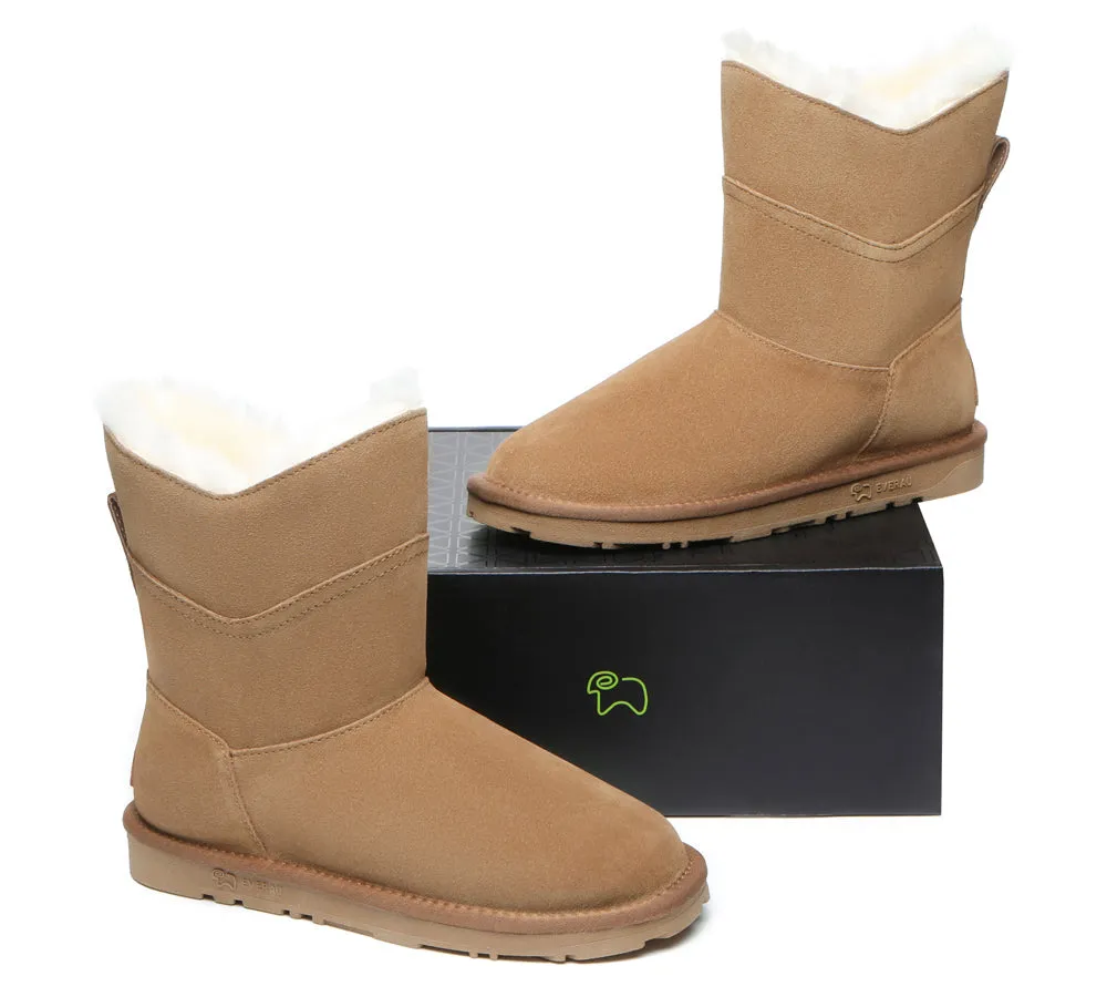 EVERAU® UGG Boots Women Premium Australian Sheepskin Wool Short Swanston 2 Panel sold by UGG Express product image thumbnail 5