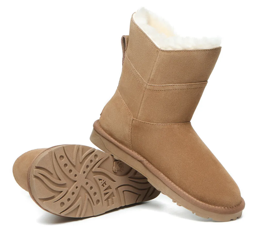 EVERAU® UGG Boots Women Premium Australian Sheepskin Wool Short Swanston 2 Panel sold by UGG Express product image thumbnail 4