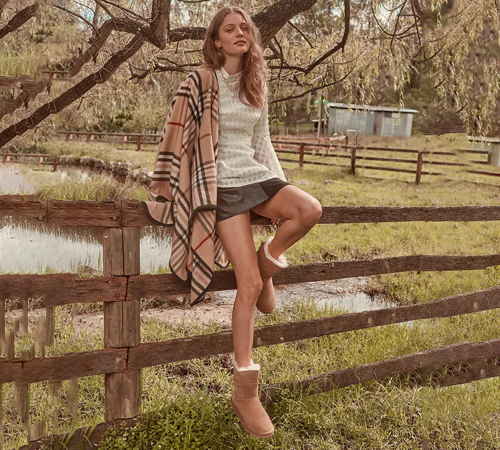 EVERAU® UGG Boots Women Premium Australian Sheepskin Wool Short Swanston 2 Panel sold by UGG Express product image thumbnail 2