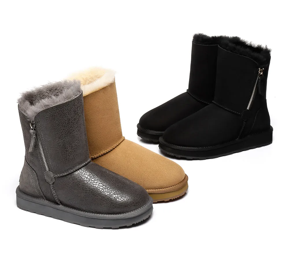 Urban UGG® UGG Boots Women Sheepskin Wool Zipper Short Zipporah sold by UGG Express product image thumbnail 2