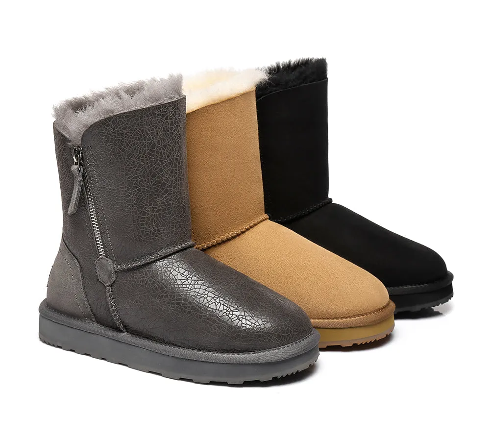 Urban UGG® UGG Boots Women Sheepskin Wool Zipper Short Zipporah sold by UGG Express