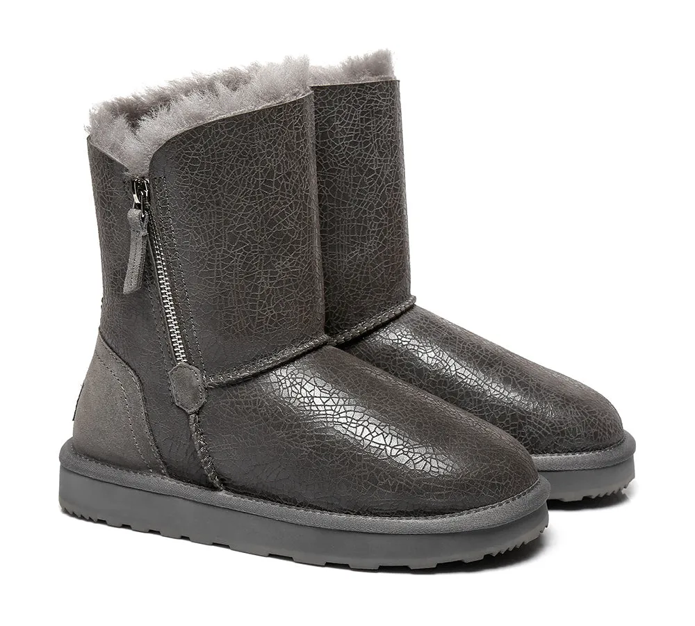 Urban UGG® UGG Boots Women Sheepskin Wool Zipper Short Zipporah sold by UGG Express product image thumbnail 3