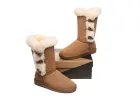 AUSTRALIAN SHEPHERD® UGG Boots Women Sheepskin Wool Horn Toggle Closure Tall Tamari sold by UGG Express