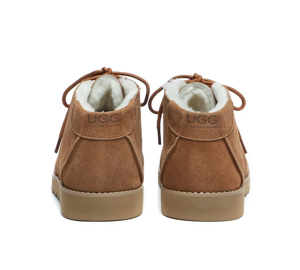 AUSTRALIAN SHEPHERD® UGG Boots Men Sheepskin Wool Lace Up Ankle Casual Ryan sold by UGG Express product image thumbnail 5