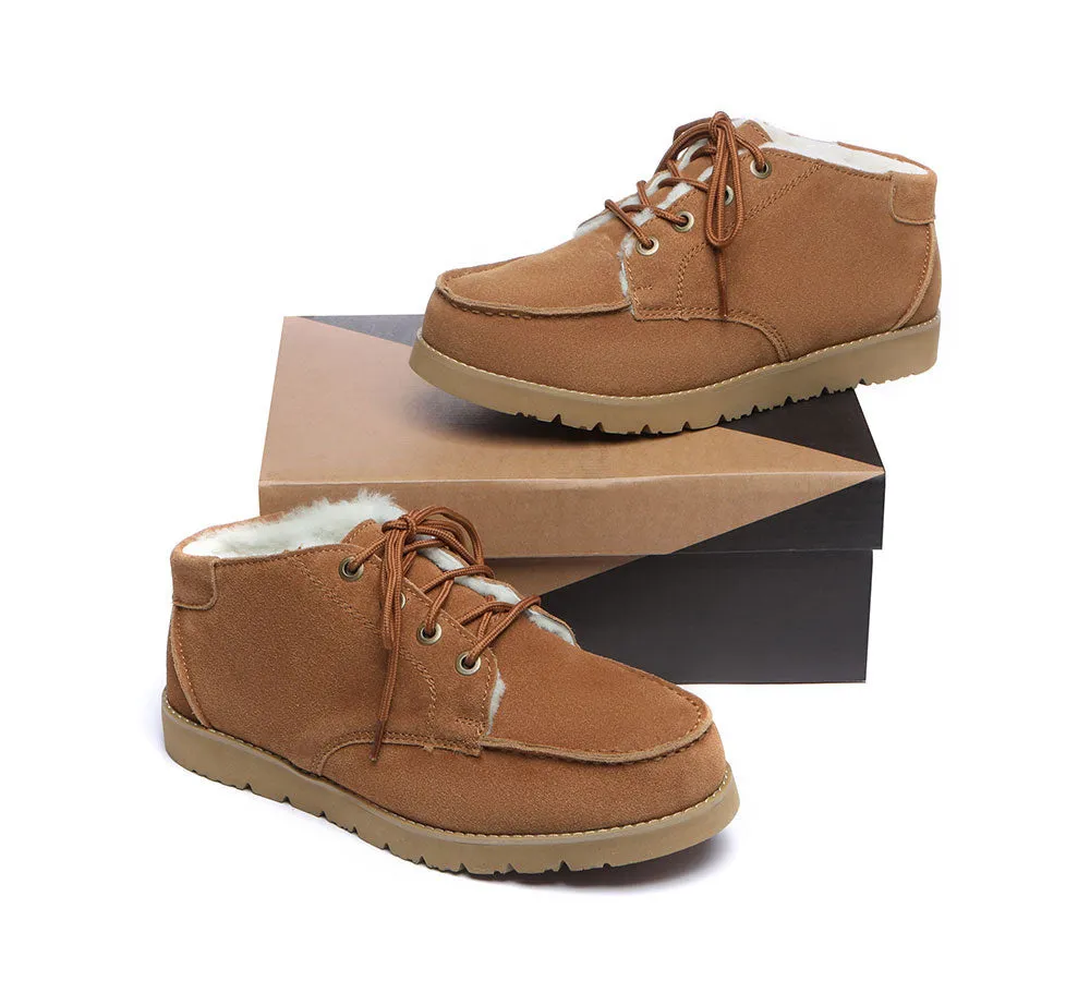 AUSTRALIAN SHEPHERD® UGG Boots Men Sheepskin Wool Lace Up Ankle Casual Ryan sold by UGG Express product image thumbnail 3