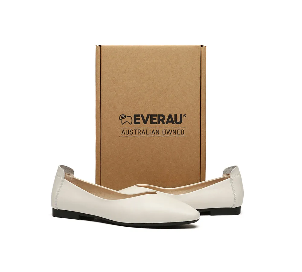 EVERAU® Women Leather Pointed Toe Ballet Flats Everly sold by UGG Express product image thumbnail 4