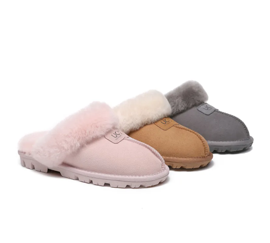 AUSTRALIAN SHEPHERD® UGG Slippers Double Faced Sheepskin Wool Suzie Scuff sold by UGG Express