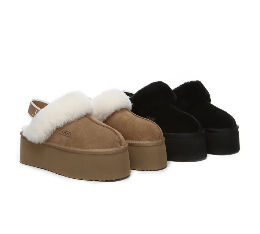 スーパーセール期間限定 Women UGG SHEPHERD® AUSTRALIAN Slingback Slippers Platform 靴