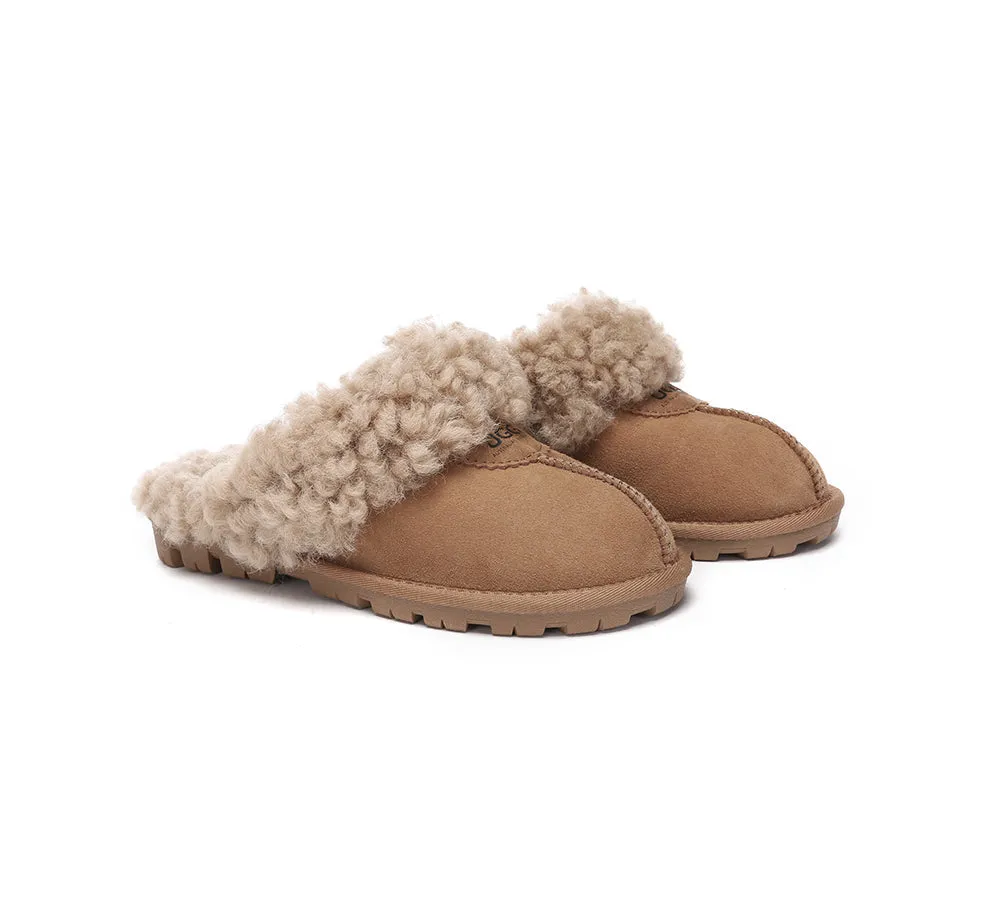 AUSTRALIAN SHEPHERD® UGG Slippers Double Faced Sheepskin Wool Waffle Curly sold by UGG Express product image thumbnail 3