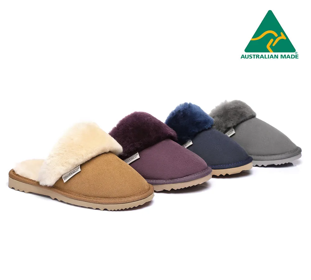 Urban UGG® UGG Slippers Australian Made Sheepskin Wool Collar Scuff sold by UGG Express