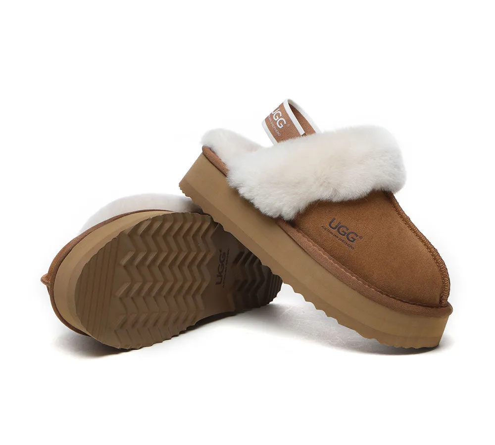 AUSTRALIAN SHEPHERD® 2-Way Style UGG Slippers Women Removable Strap Slingback Platform Muffin sold by UGG Express product image thumbnail 4