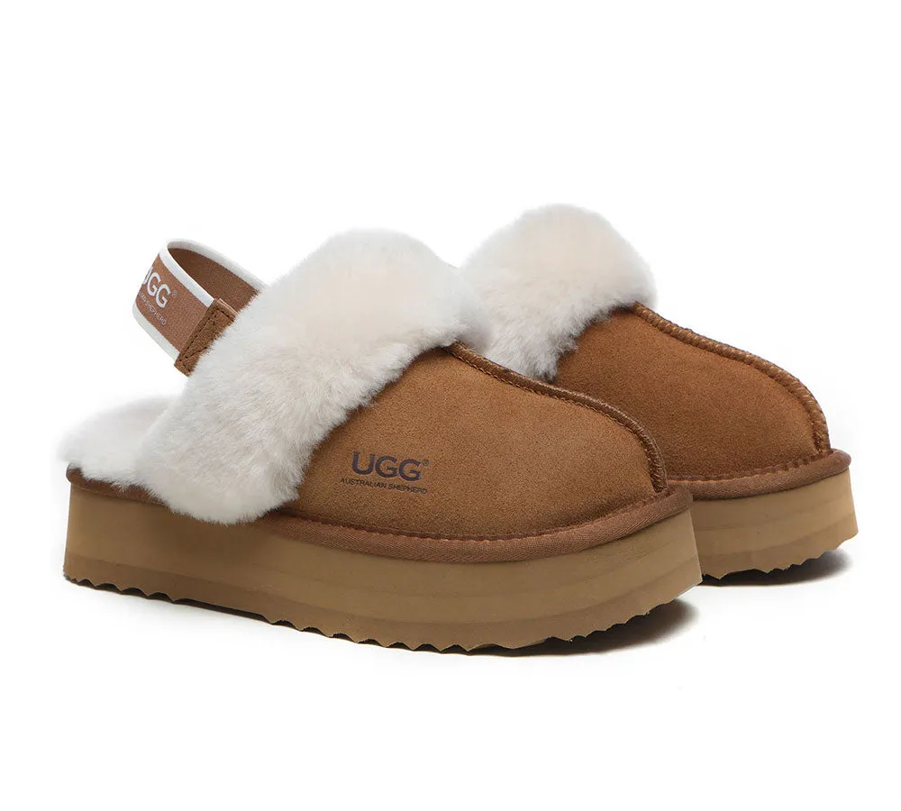 AUSTRALIAN SHEPHERD® 2-Way Style UGG Slippers Women Removable Strap Slingback Platform Muffin sold by UGG Express product image thumbnail 3