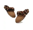AUSTRALIAN SHEPHERD® UGG Slippers Women Double Face Sheepskin Wool Leopard Print sold by UGG Express