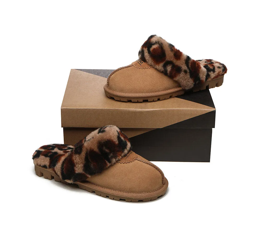 AUSTRALIAN SHEPHERD® UGG Slippers Women Double Face Sheepskin Wool Leopard Print sold by UGG Express product image thumbnail 4